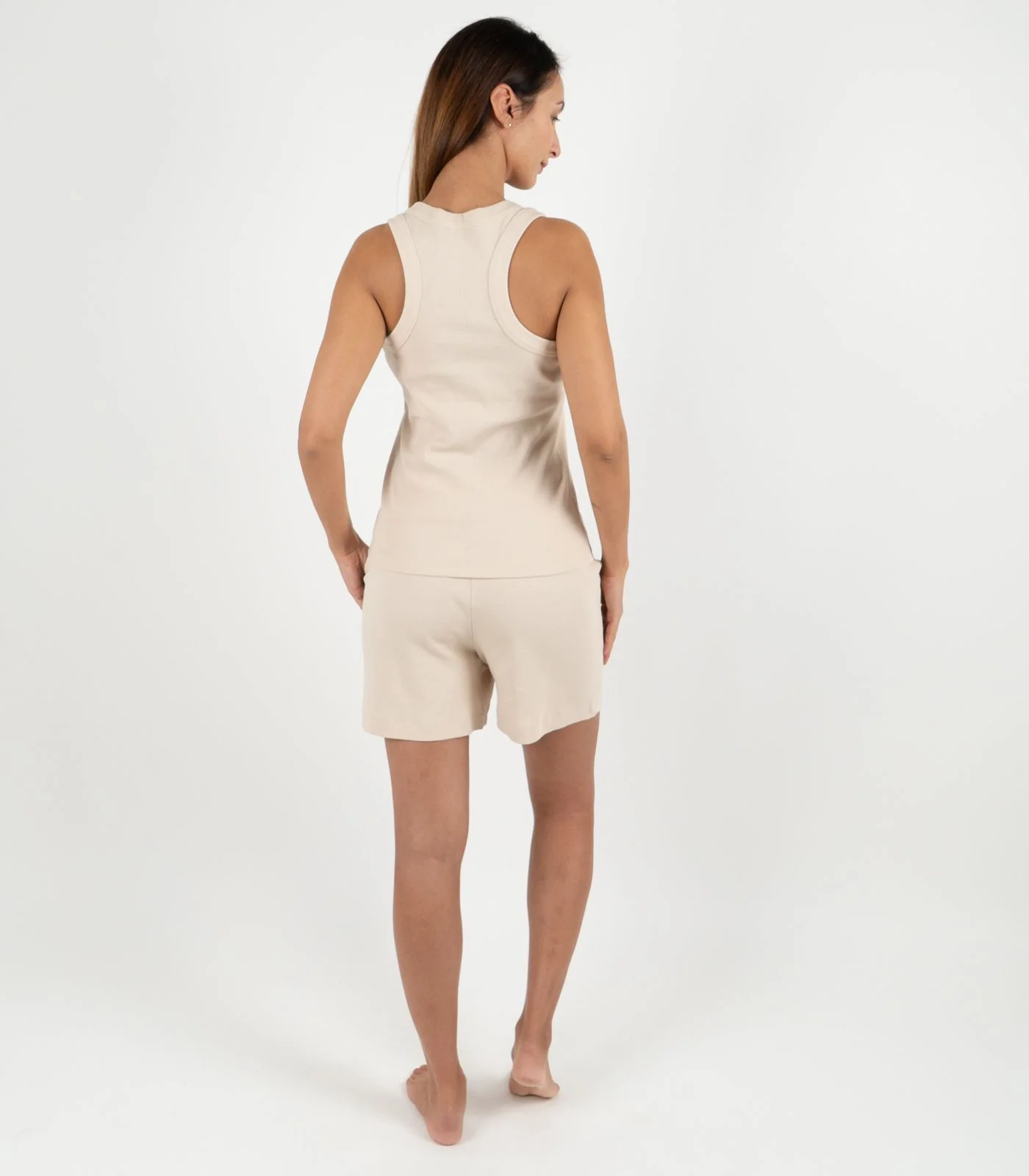 Organic Cotton Ribbed Racer Back Tank - Image 10