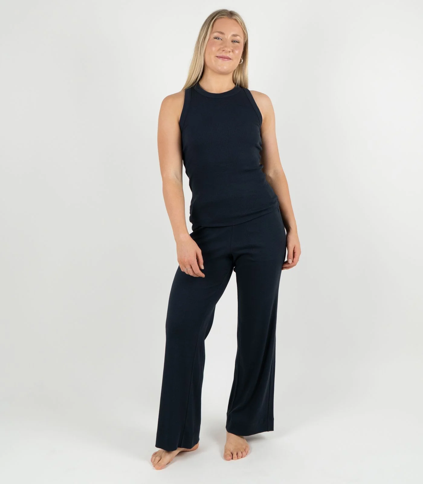 Organic Cotton Ribbed Racer Back Tank - Image 13