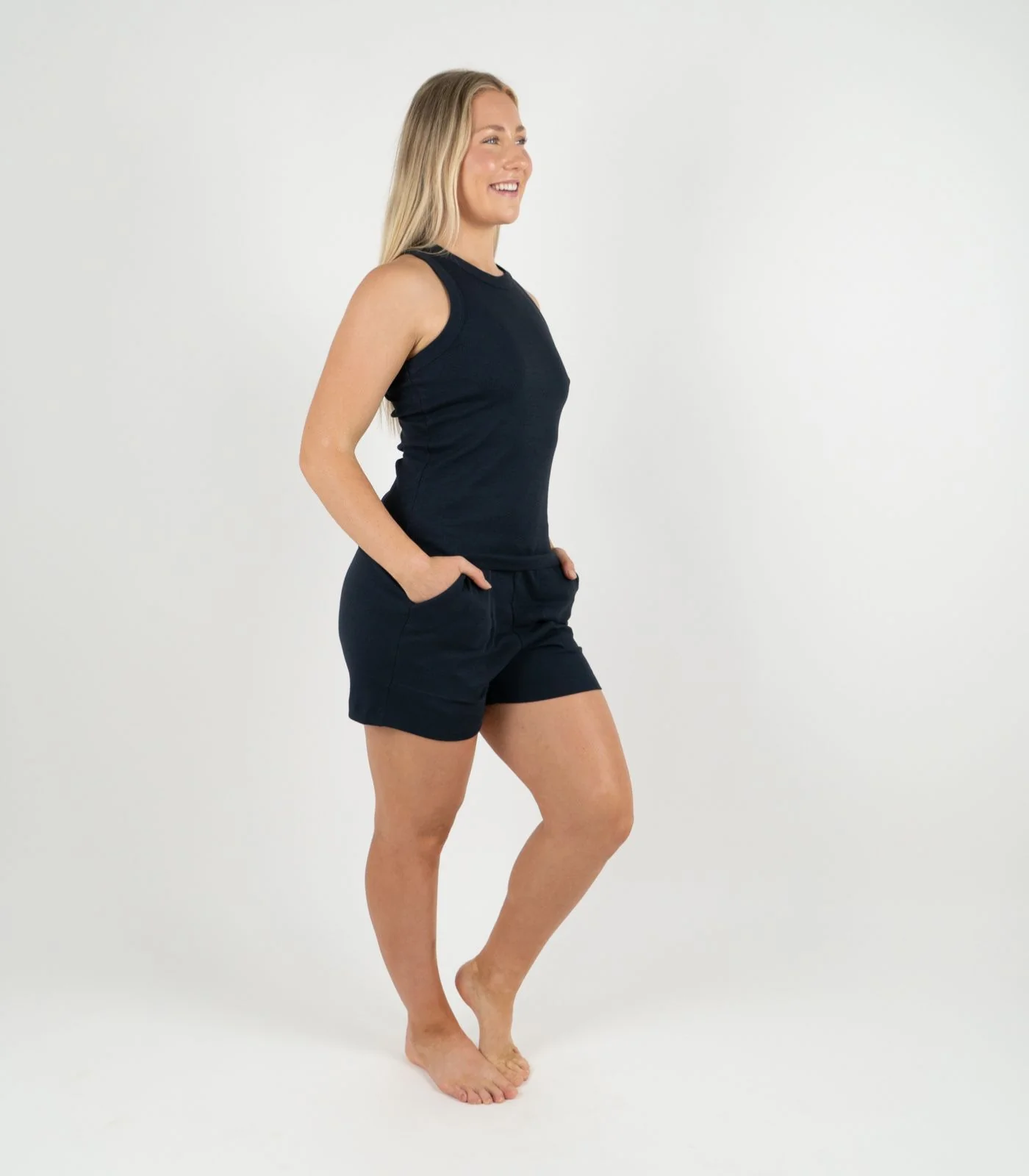 Organic Cotton Ribbed Racer Back Tank - Image 18