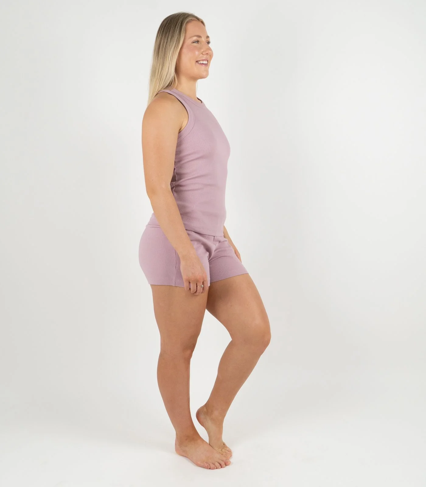 Organic Cotton Ribbed Racer Back Tank - Image 29