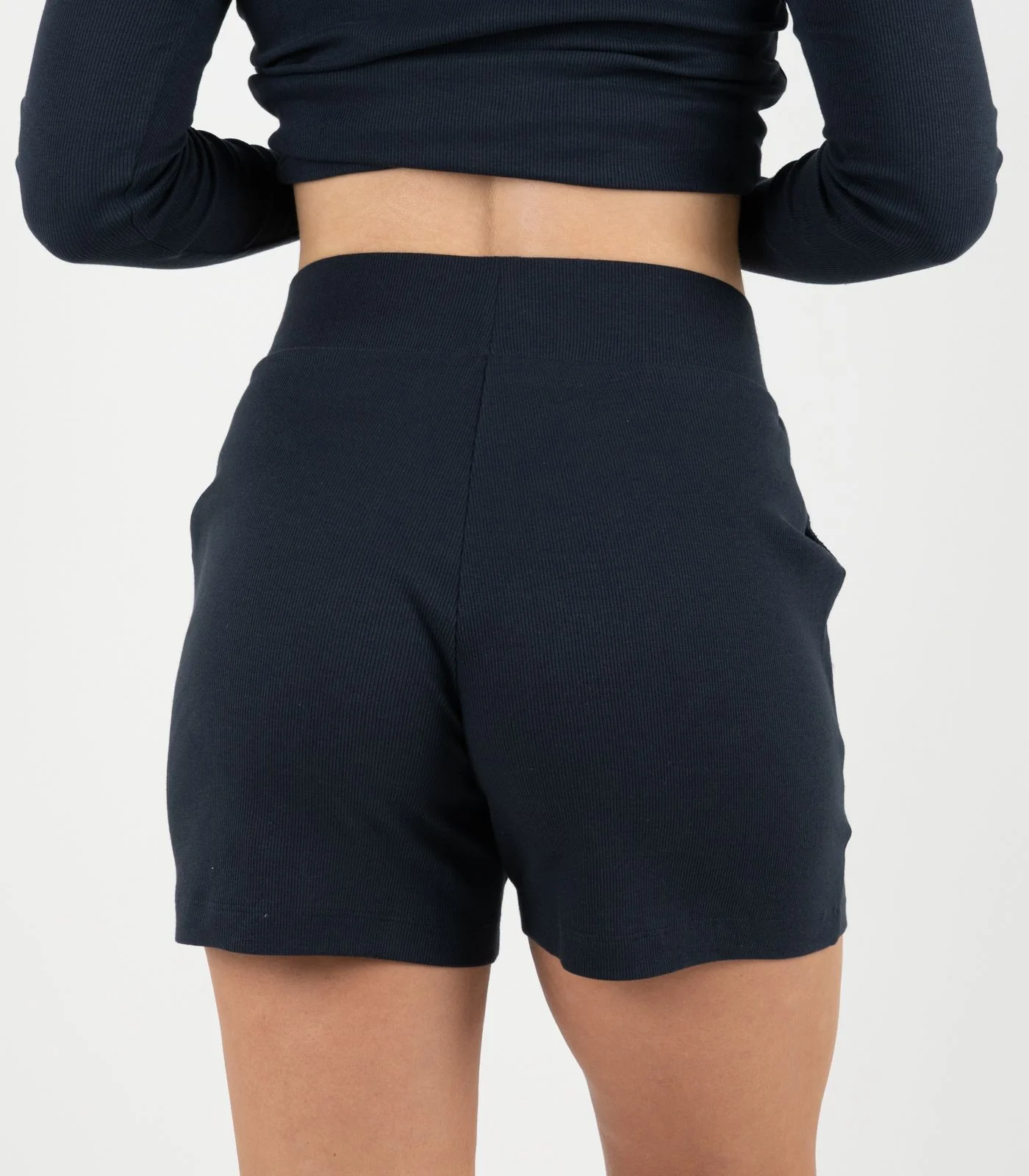 Organic Cotton Ribbed Shorts - Image 8