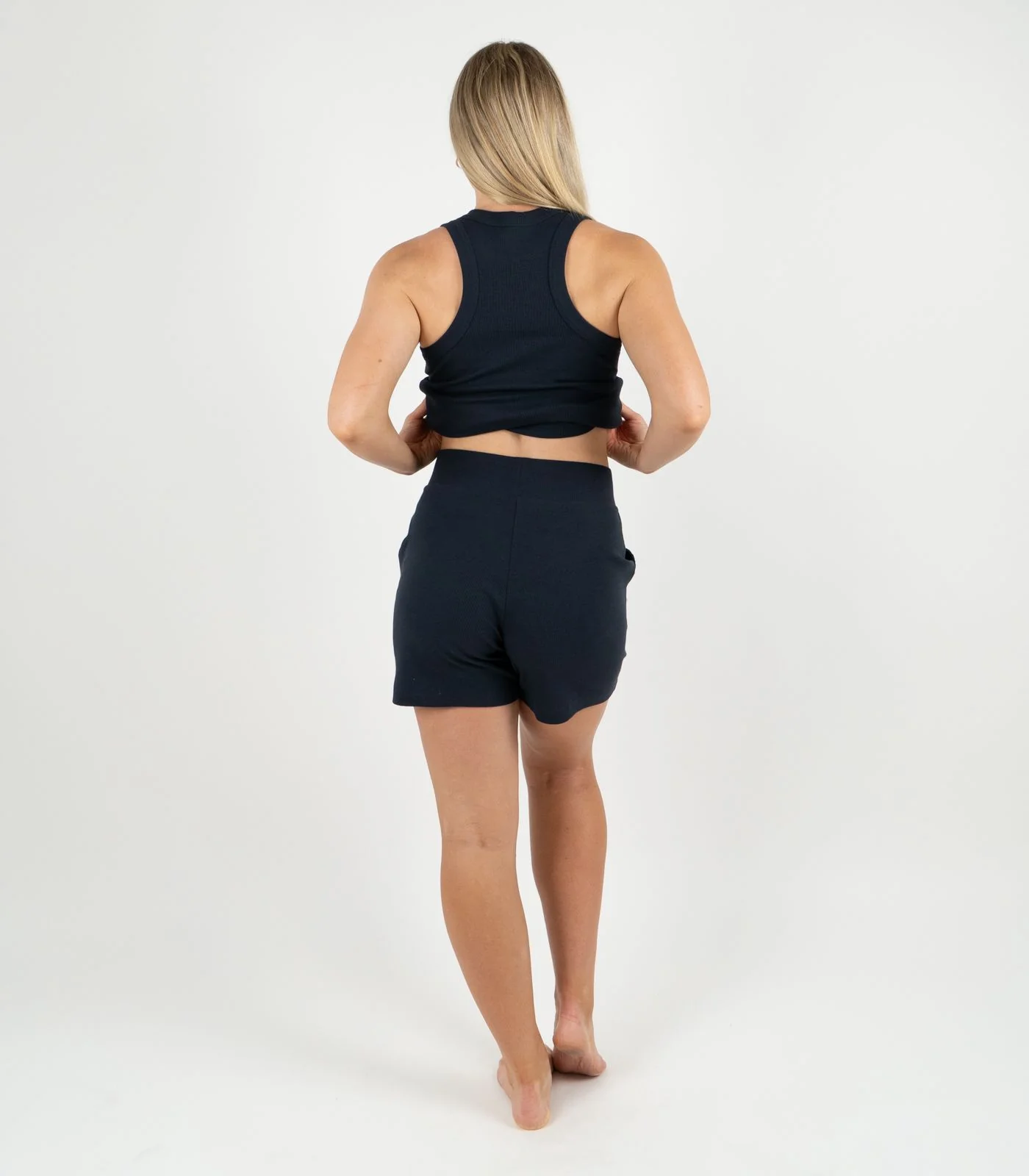 Organic Cotton Ribbed Shorts - Image 9